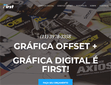 Tablet Screenshot of firstgrafica.com.br